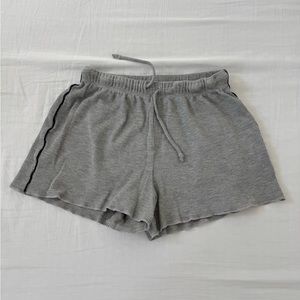 Brandy Melville Gray Athletic Shorts with Elastic Waistband
